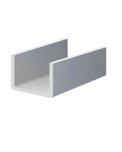 U profil L-2000 mm, 25x57x25x1,5 mm, zinkovaný plech, použití pro lamelu KLZ60Zn, cena za 2 metrový kus